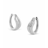 Aretes Guess Dama Fluid Plateado